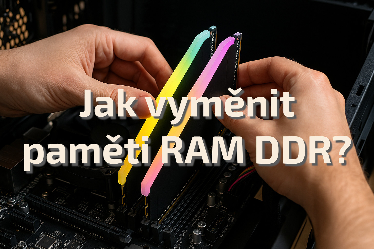 jak vymenit paměti RAM DDR v hernim PC krok za krokem
